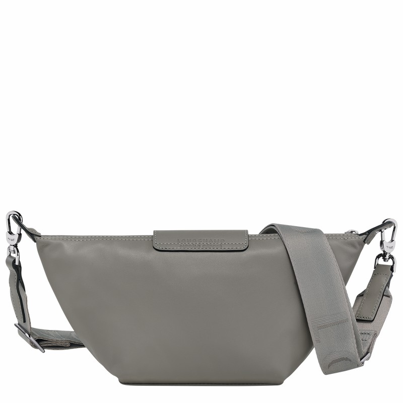 Longchamp Le Pliage Xtra XS Crossbody bag - Leather Grey | MGCQ31754