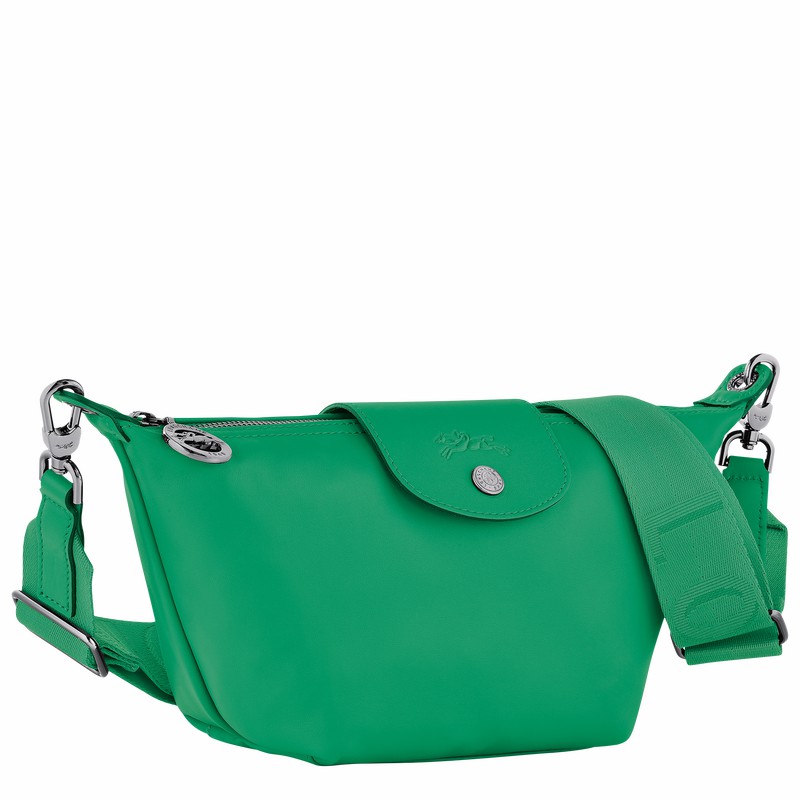 Longchamp Le Pliage Xtra XS Crossbody bag - Leather Green | OTJU98615