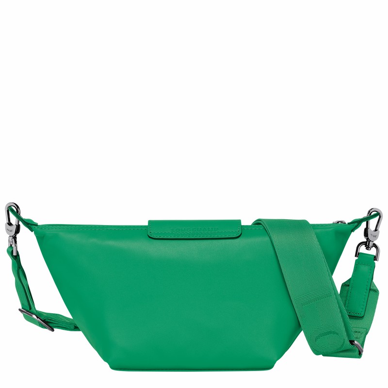 Longchamp Le Pliage Xtra XS Crossbody bag - Leather Green | OTJU98615