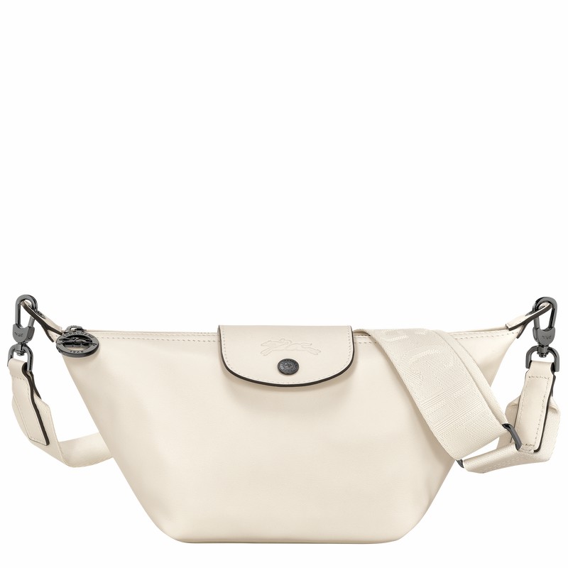 Longchamp Le Pliage Xtra XS Crossbody bag - Leather White | FLAK57643