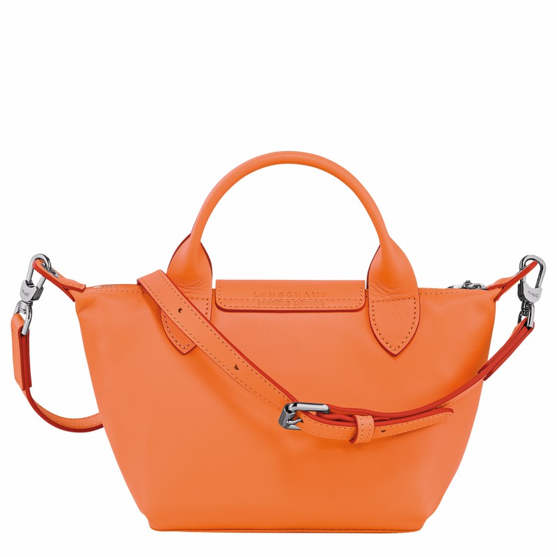 Longchamp Le Pliage Xtra XS Handbag - Leather Orange | DOTY38754