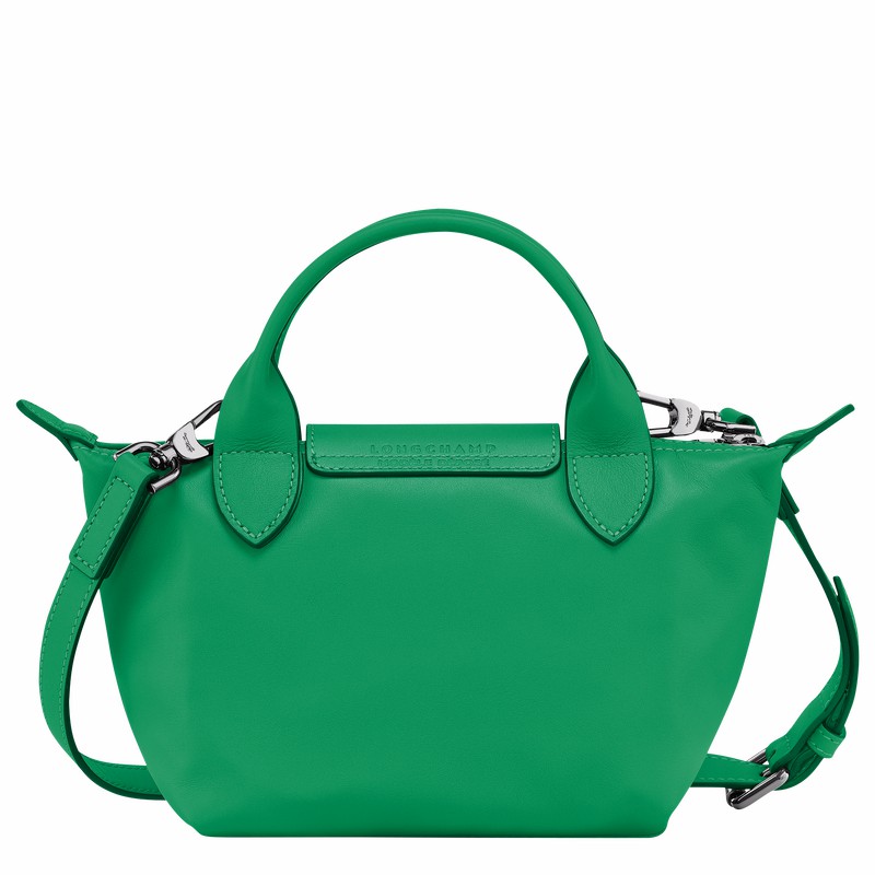 Longchamp Le Pliage Xtra XS Handbag - Leather Green | BSVQ94137