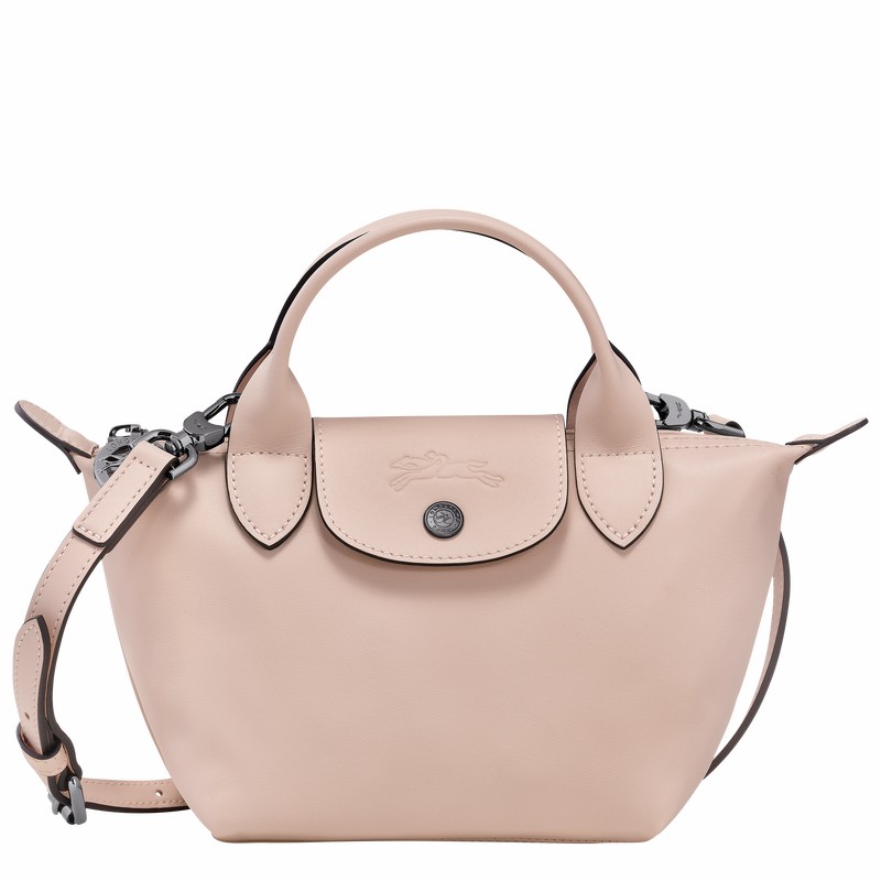 Longchamp Le Pliage Xtra XS Handbag - Leather Beige | YITZ57804