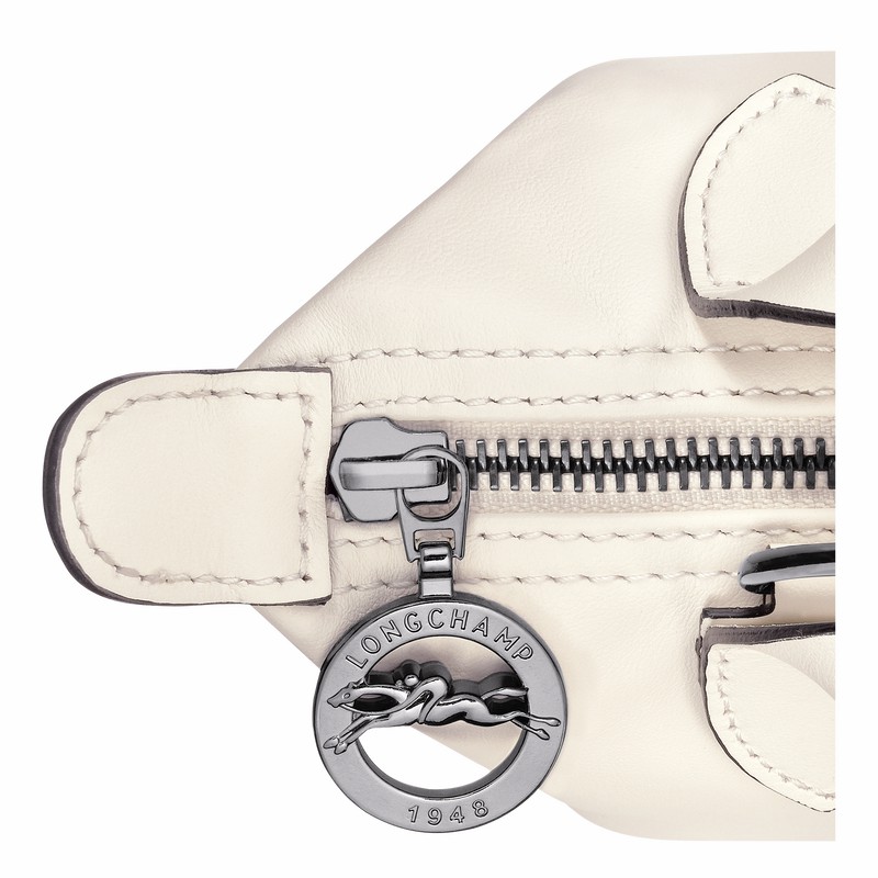 Longchamp Le Pliage Xtra XS Handbag - Leather White | VCGQ83694