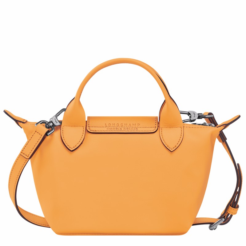 Longchamp Le Pliage Xtra XS Handbag - Leather Apricot | DMLF12873