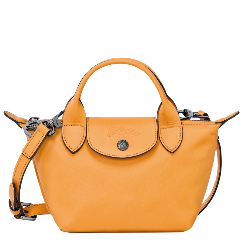 Longchamp Le Pliage Xtra XS Handbag - Leather Apricot | DMLF12873