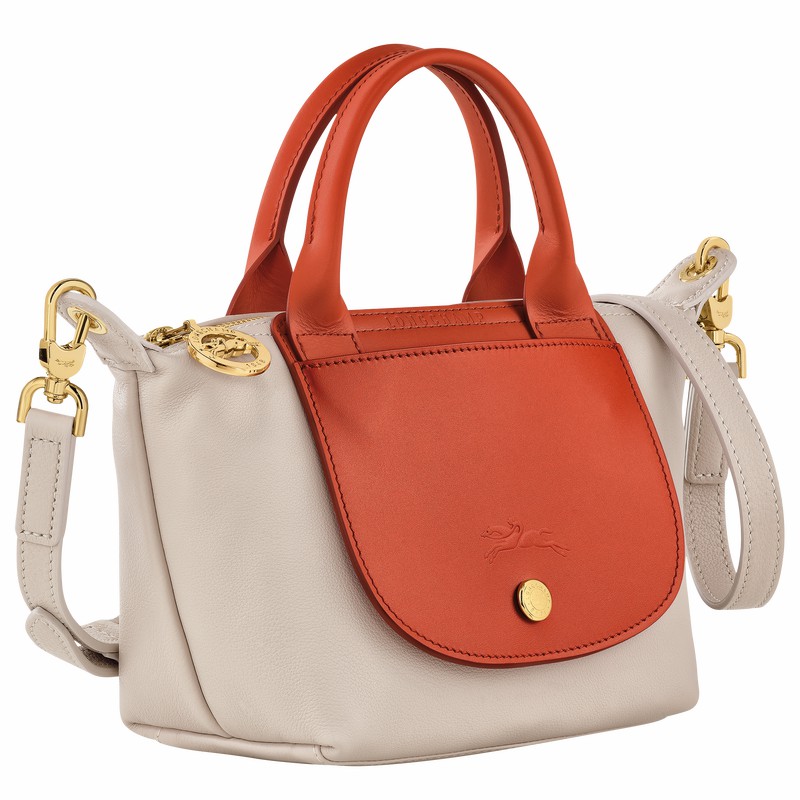 Longchamp Le Pliage Xtra XS Handbag - Leather Orange | CDBN40589