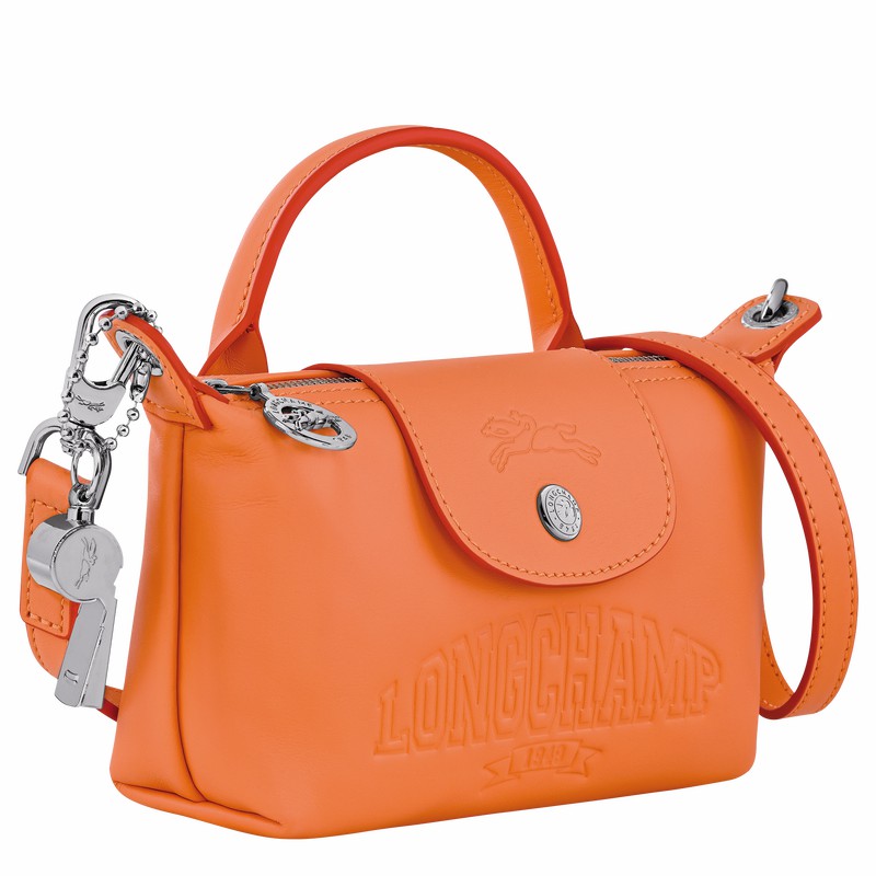 Longchamp Le Pliage Xtra XS Pouch - Leather Orange | QFKZ30812