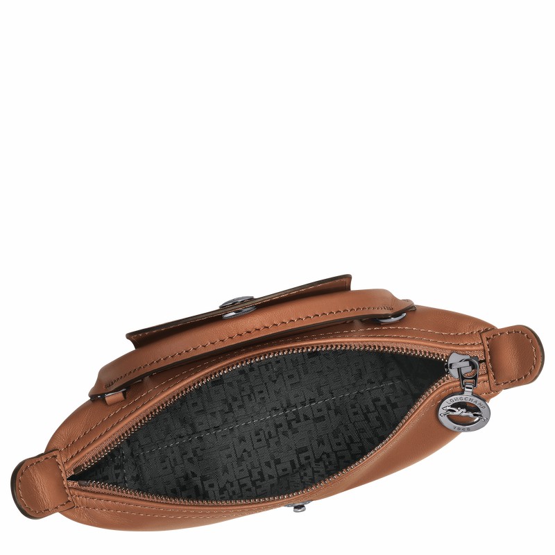 Longchamp Le Pliage Xtra XS Pouch - Leather Brown | EWHL10369