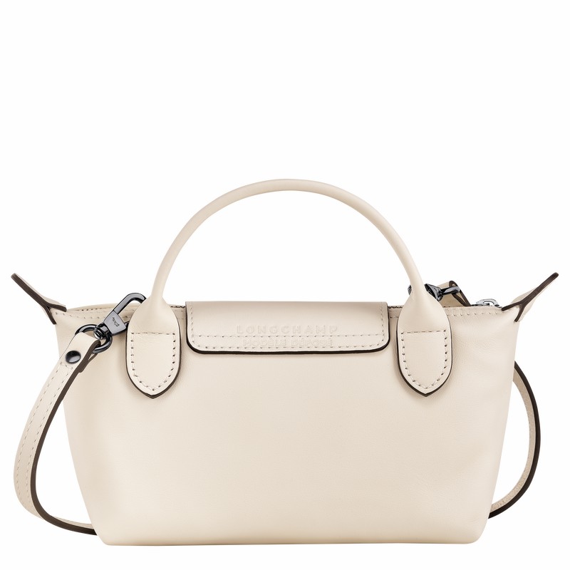 Longchamp Le Pliage Xtra XS Pouch - Leather White | PXNC34168