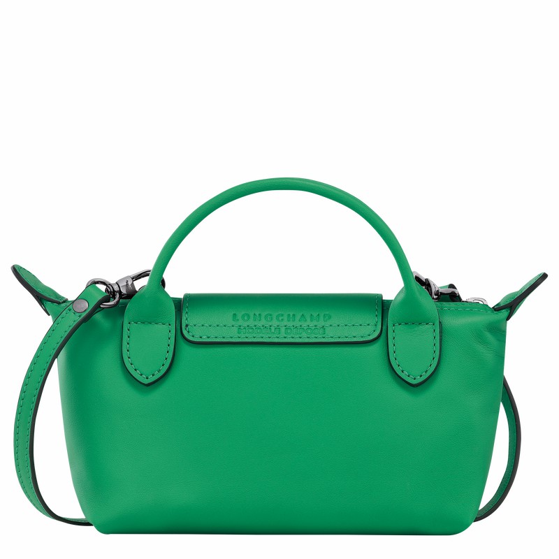 Longchamp Le Pliage Xtra XS Pouch - Leather Green | CUEI17368