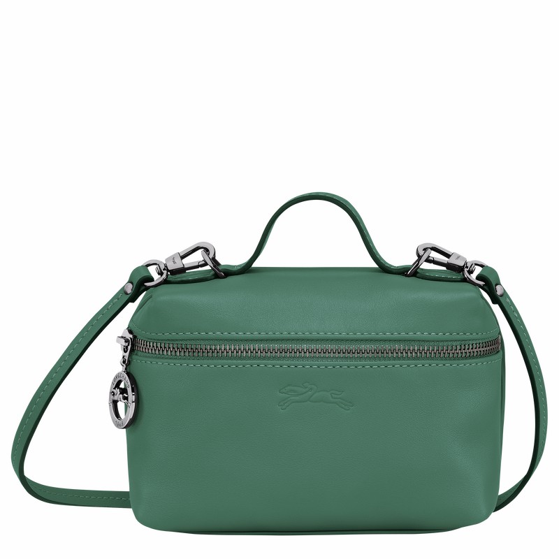 Longchamp Le Pliage Xtra XS Vanity - Leather Olive | YWSE45629