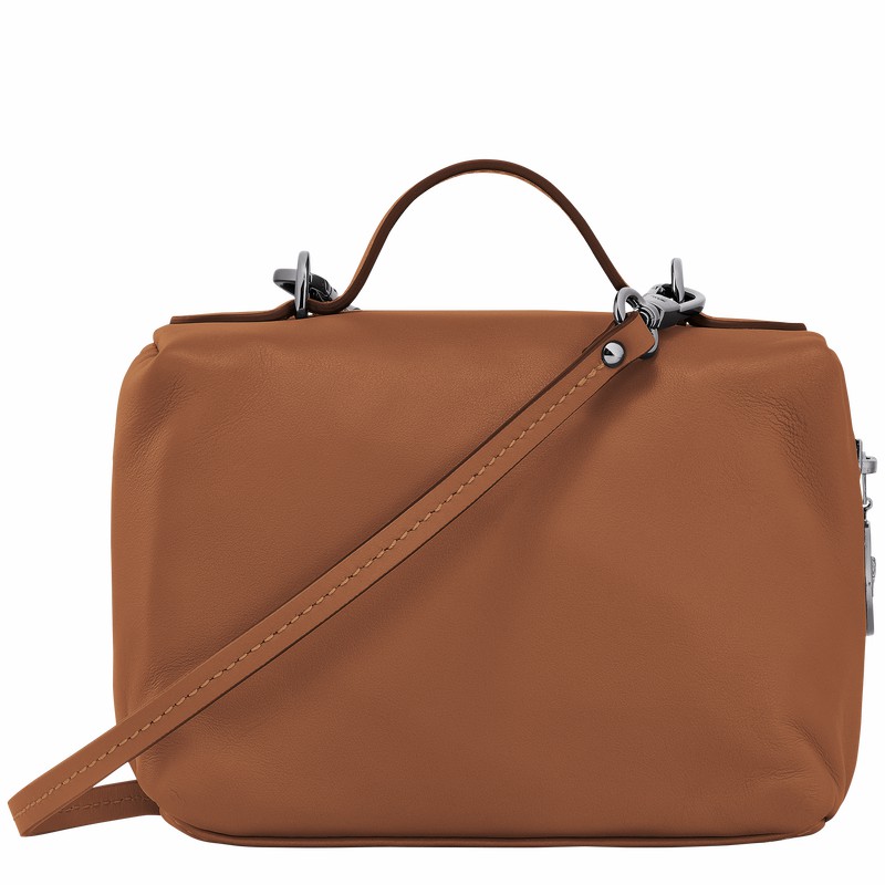 Longchamp Le Pliage Xtra XS Vanity - Leather Brown | GMCF28756