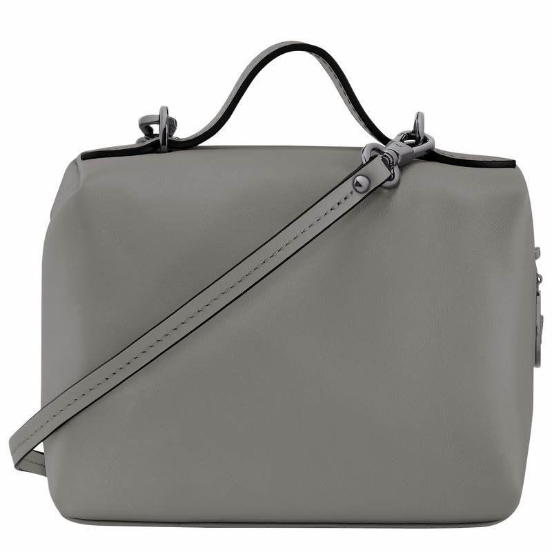 Longchamp Le Pliage Xtra XS Vanity - Leather Grey | DATH84605