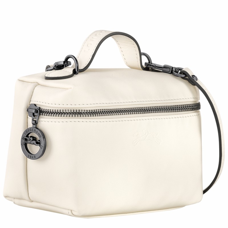 Longchamp Le Pliage Xtra XS Vanity - Leather White | YWOH53806