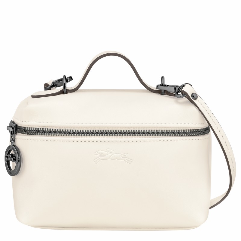 Longchamp Le Pliage Xtra XS Vanity - Leather White | YWOH53806