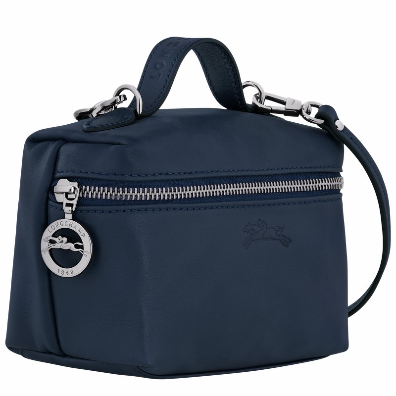 Longchamp Le Pliage Xtra XS Vanity - Leather Navy | FKJU02789