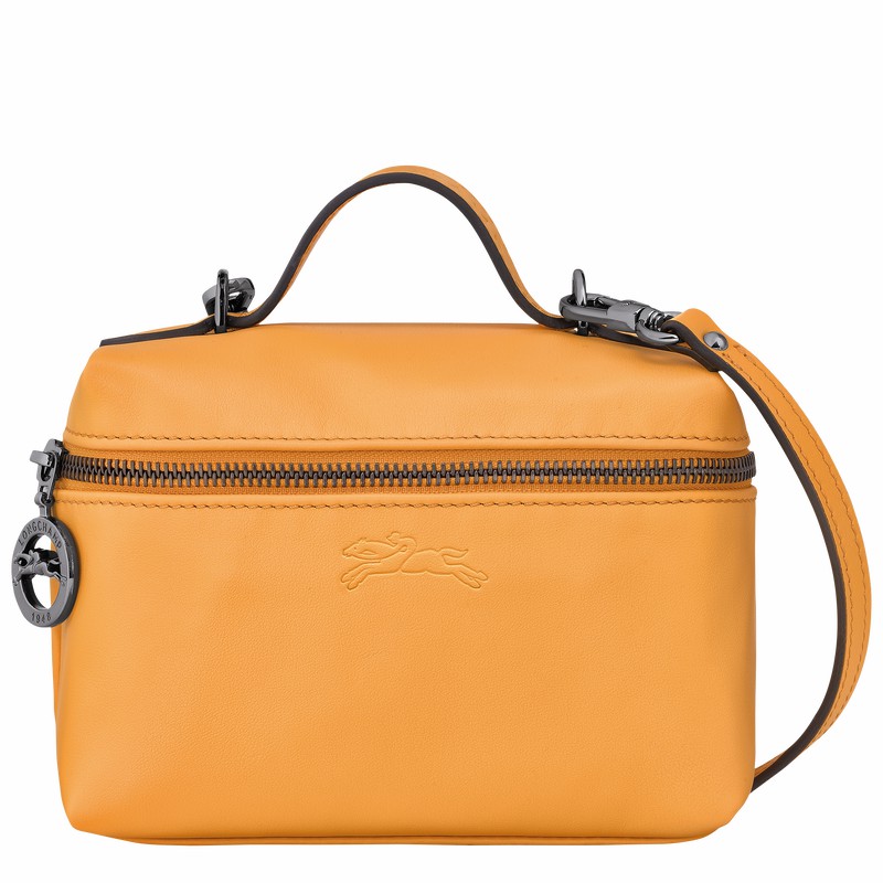 Longchamp Le Pliage Xtra XS Vanity - Leather Apricot | YNLW10896