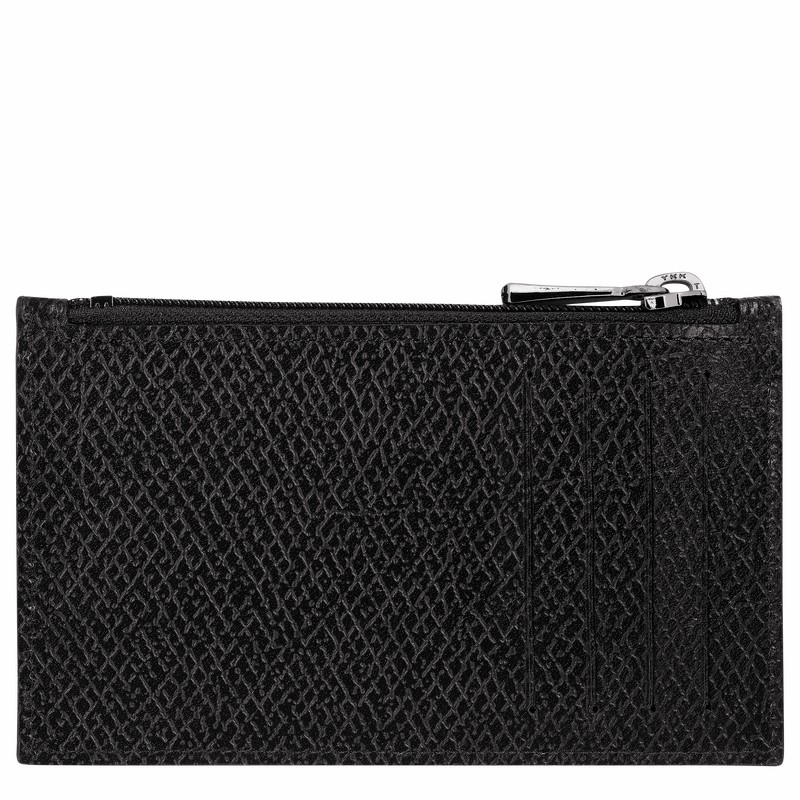 Longchamp Le Roseau Essential Coin purse - Leather Black | OJYN75189