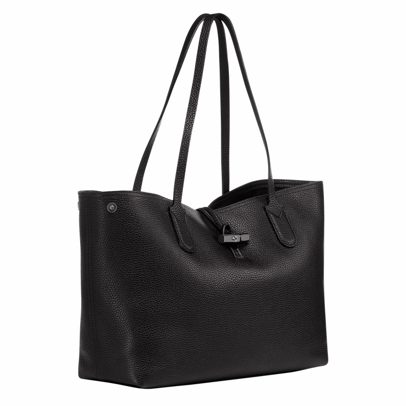 Longchamp Le Roseau Essential L Tote bag - Leather Black | CFLI71265