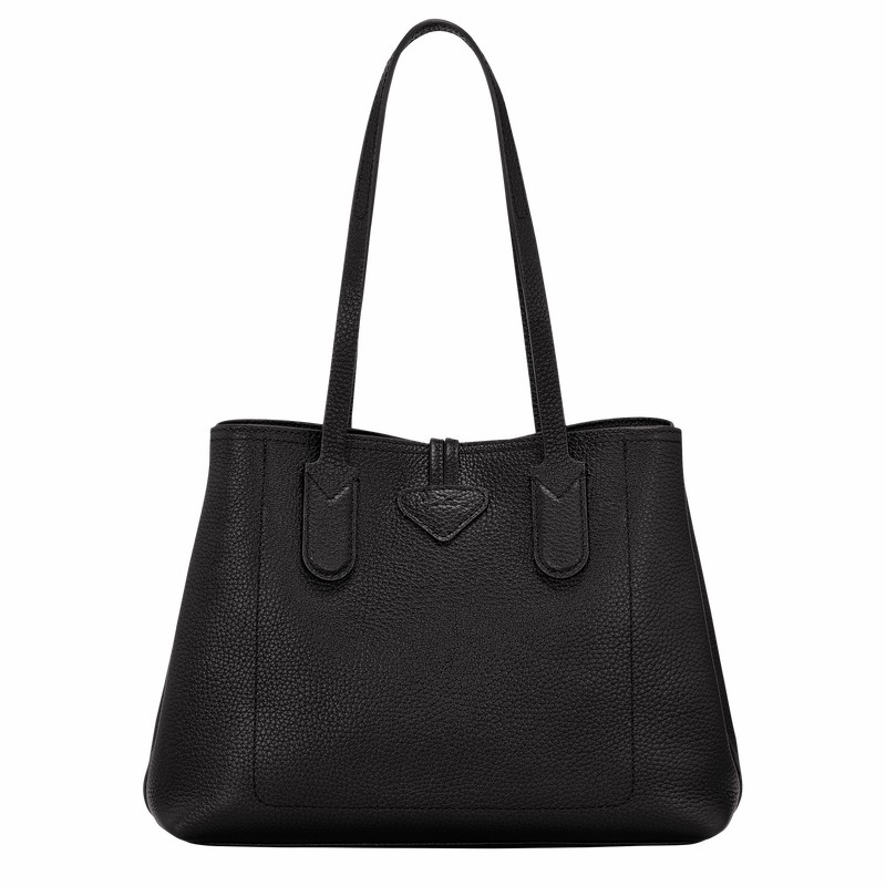 Longchamp Le Roseau Essential M Tote bag - Leather Black | NIPL90238