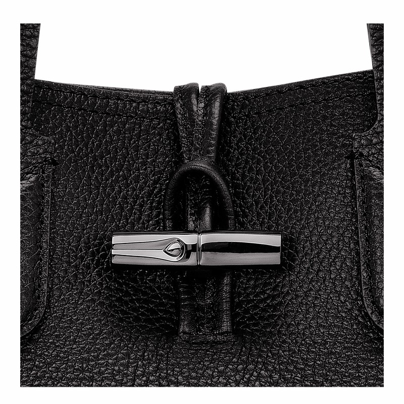 Longchamp Le Roseau Essential M Tote bag - Leather Black | NIPL90238