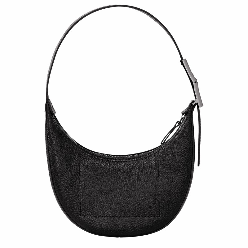 Longchamp Le Roseau Essential S Hobo bag - Leather Black | ADXY05942