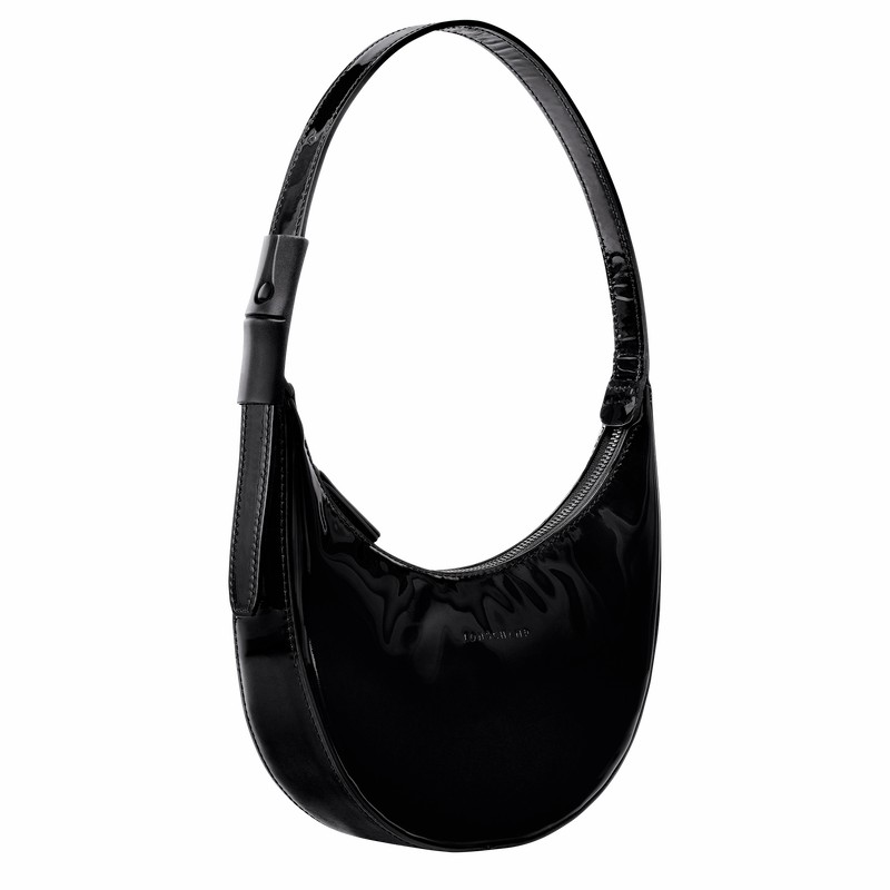 Longchamp Le Roseau Essential S Hobo bag - Leather Black | AOLG54213