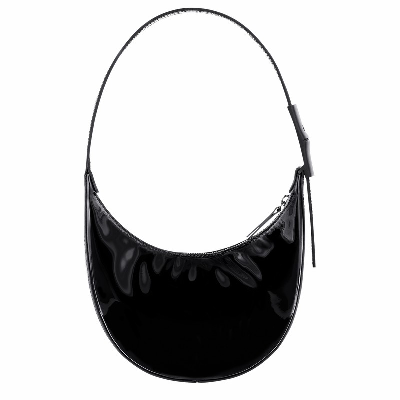 Longchamp Le Roseau Essential S Hobo bag - Leather Black | AOLG54213