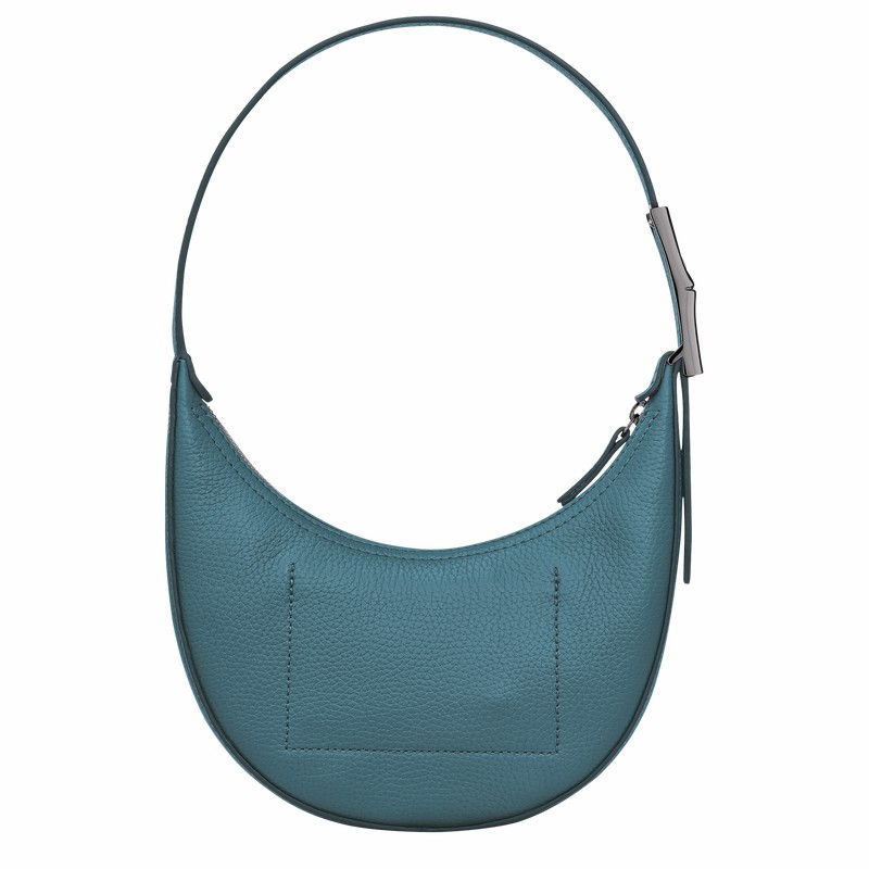 Longchamp Le Roseau Essential S Hobo bag - Leather Peacock | XUNB20741