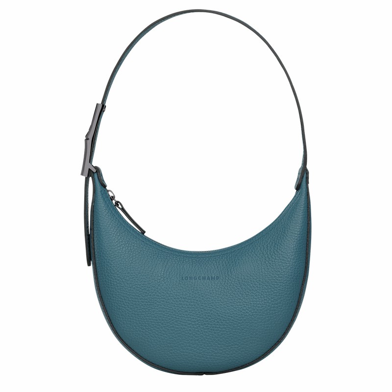 Longchamp Le Roseau Essential S Hobo bag - Leather Peacock | XUNB20741