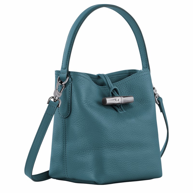 Longchamp Le Roseau Essential XS Bucket bag - Leather Peacock | GWHK69075