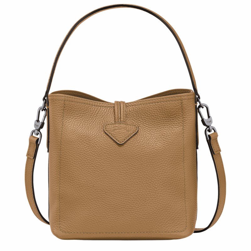 Longchamp Le Roseau Essential XS Bucket bag - Leather Khaki | KIFC79352