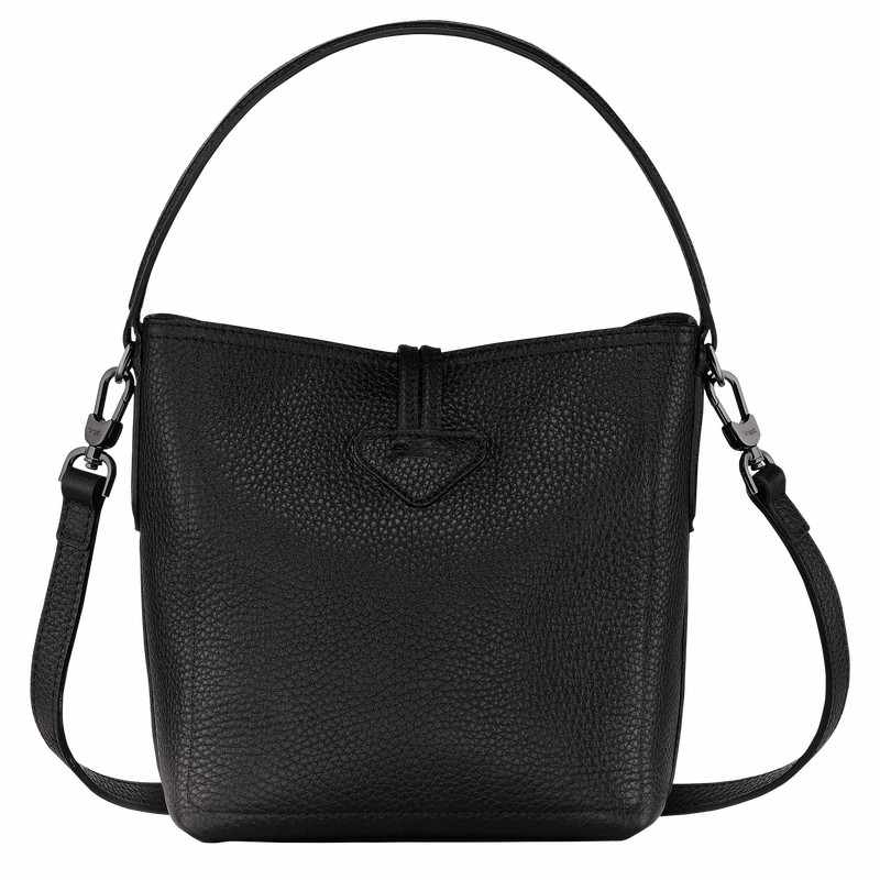 Longchamp Le Roseau Essential XS Bucket bag - Leather Black | LRQX24691