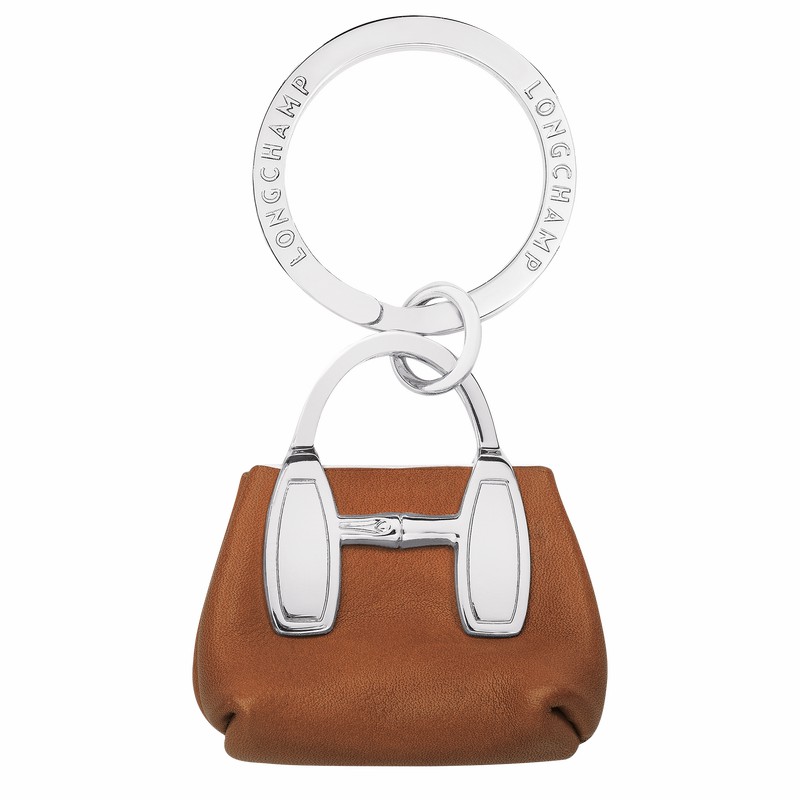 Longchamp Le Roseau Key rings - Leather Brown | YDVZ08521