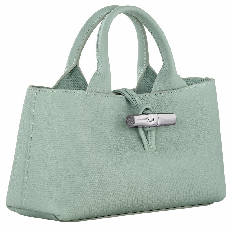 Longchamp Le Roseau S Handbag - Leather Celadon | VMEX05982