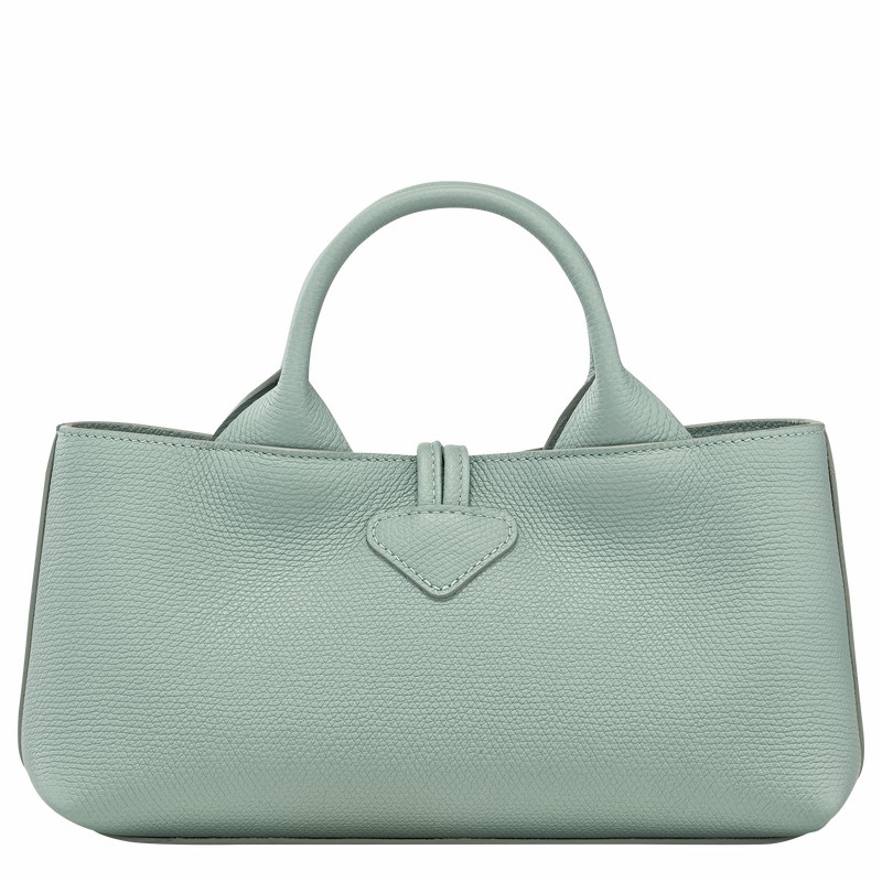 Longchamp Le Roseau S Handbag - Leather Celadon | VMEX05982