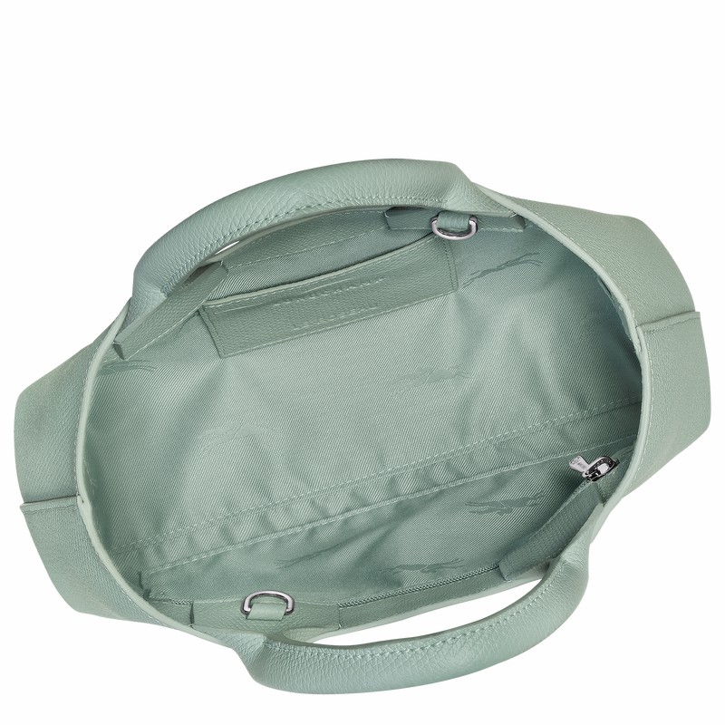 Longchamp Le Roseau S Handbag - Leather Celadon | VMEX05982