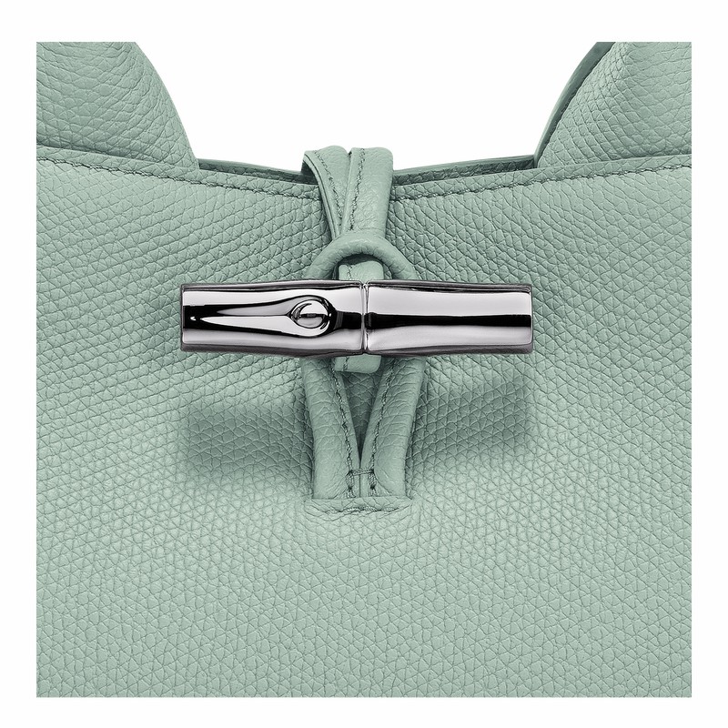 Longchamp Le Roseau S Handbag - Leather Celadon | VMEX05982