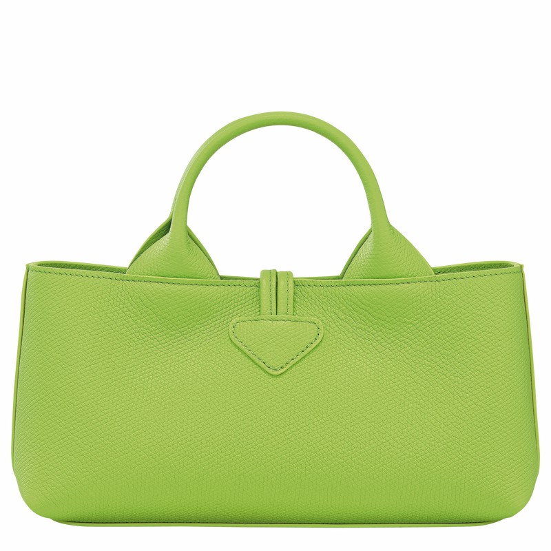 Longchamp Le Roseau S Handbag - Leather Green Light | HKOA07326