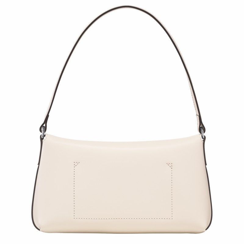 Longchamp Le Roseau S Hobo bag - Leather White | IQWT61578