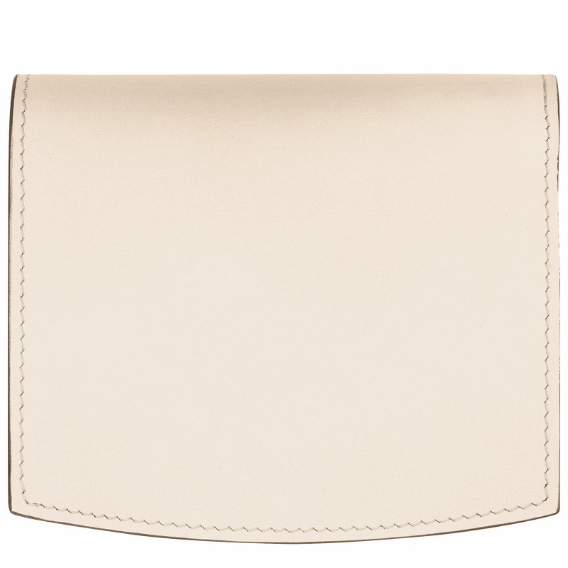 Longchamp Le Roseau Wallet - Leather White | MJDG34582