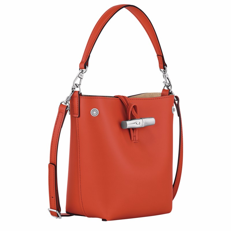 Longchamp Le Roseau XS Bucket bag - Leather Orange | PBNA08352