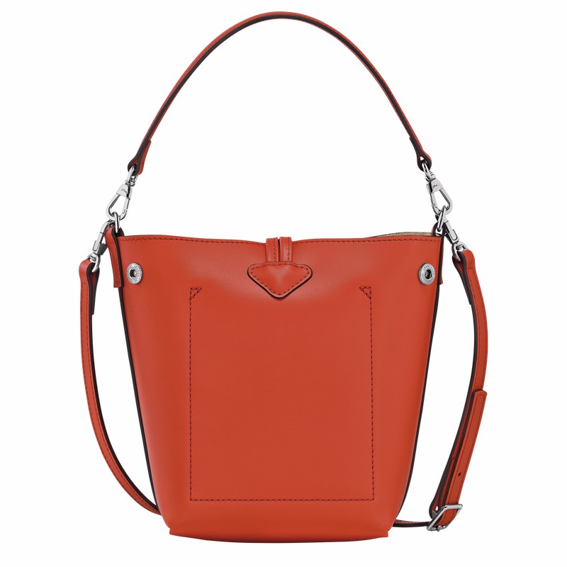 Longchamp Le Roseau XS Bucket bag - Leather Orange | PBNA08352