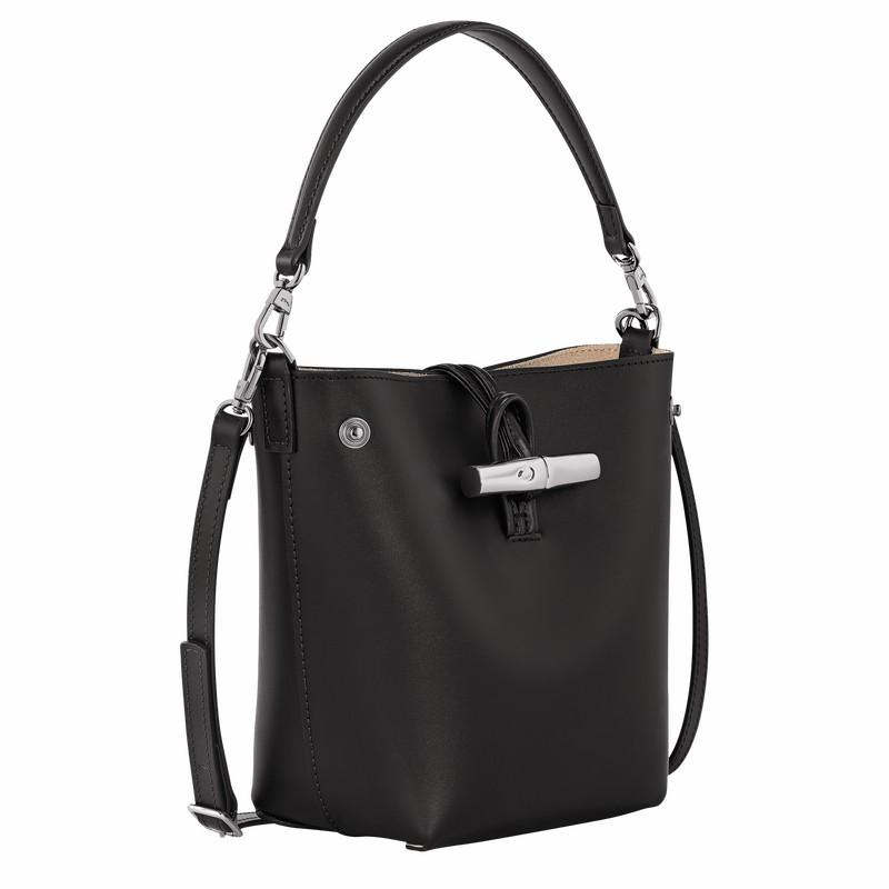 Longchamp Le Roseau XS Bucket bag - Leather Black | EIFH09621