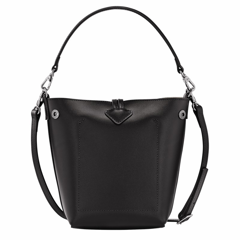 Longchamp Le Roseau XS Bucket bag - Leather Black | EIFH09621