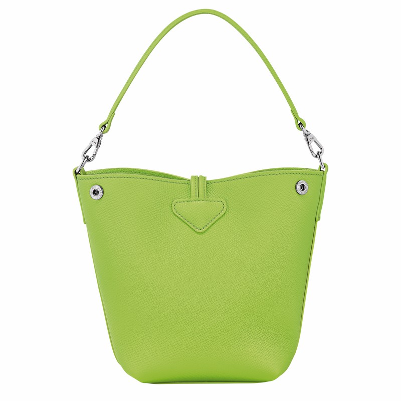 Longchamp Le Roseau XS Bucket bag - Leather Green Light | PHEB52439