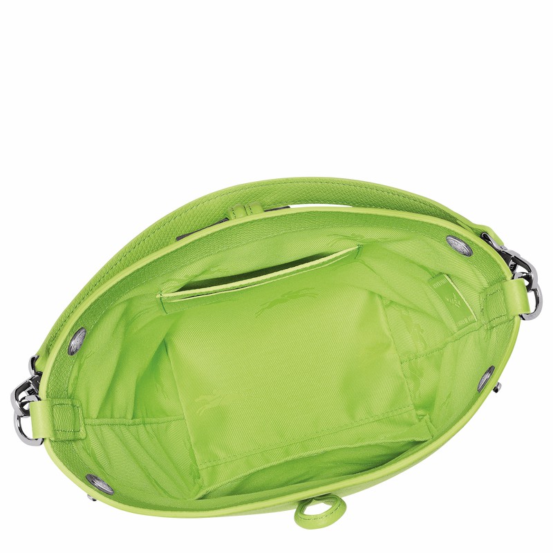 Longchamp Le Roseau XS Bucket bag - Leather Green Light | PHEB52439