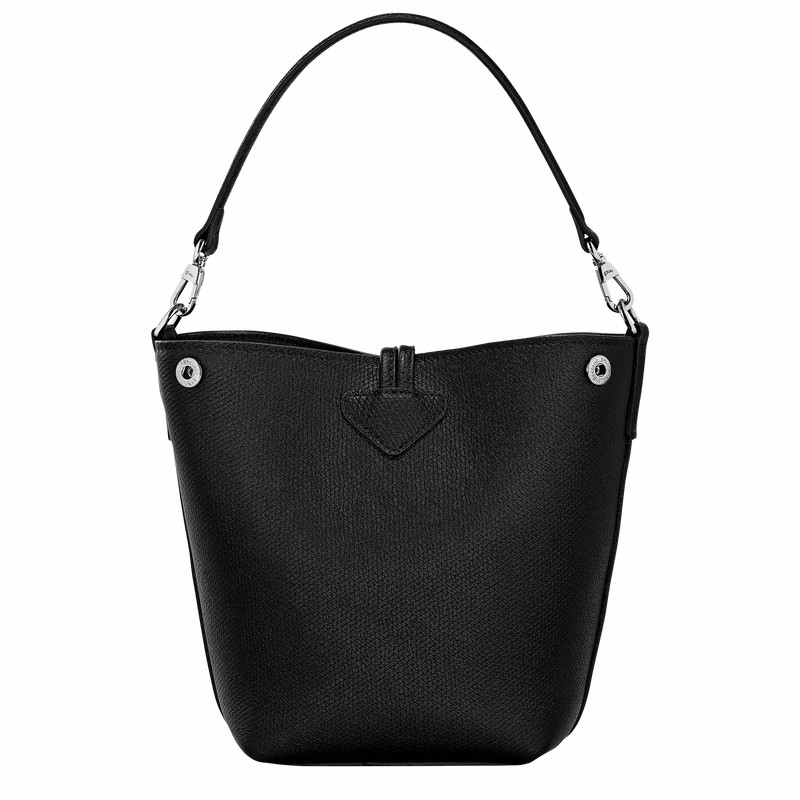 Longchamp Le Roseau XS Bucket bag - Leather Black | ZXOB89073