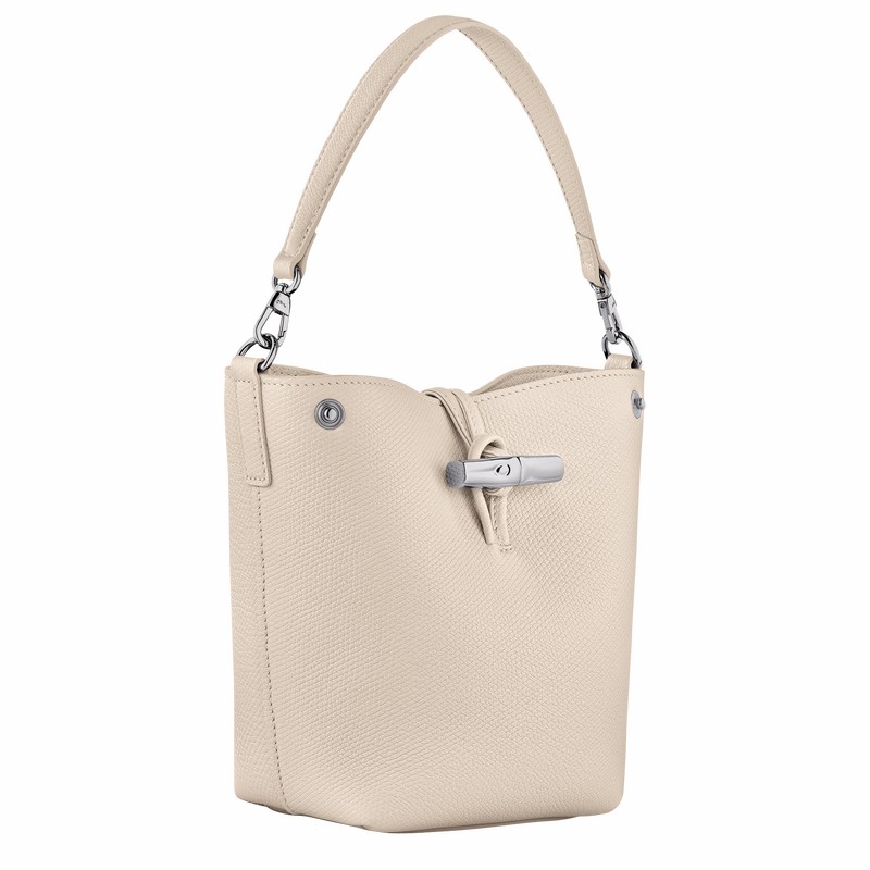 Longchamp Le Roseau XS Bucket bag - Leather White | WYVU17432